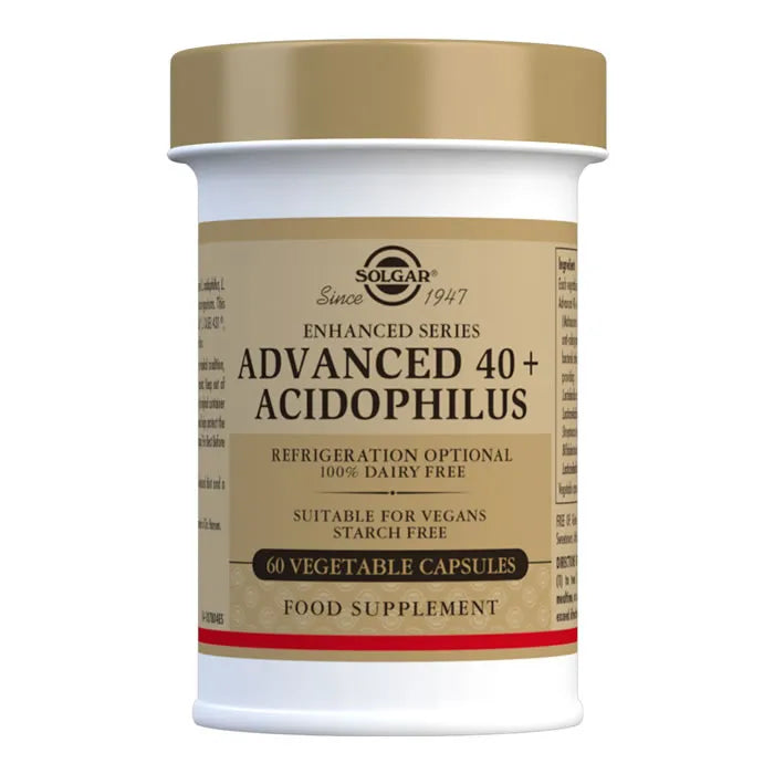 Solgar 40 Plus Acidophilus Advanced 60 Vegetable Capsules