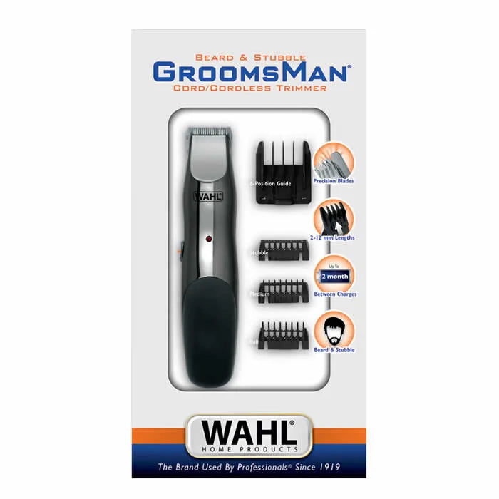 Wahl Groomsman Cord/Cordless Beard and Stubble Trimmer