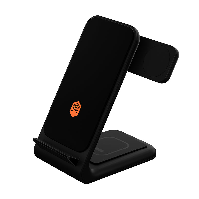 STM ChargeTree Swing - 3-in-1 wireless charger for iPhone, AirPods, and Apple Watch (black) (2)