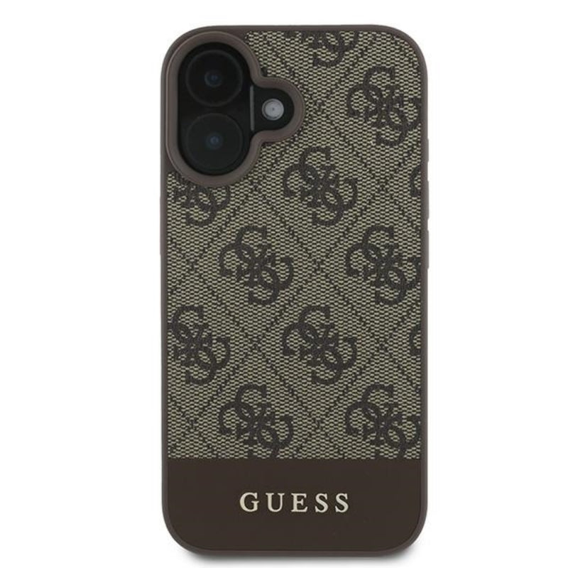 Guess 4G Bottom Stripe – Case for iPhone 16 Plus (brown) (3)