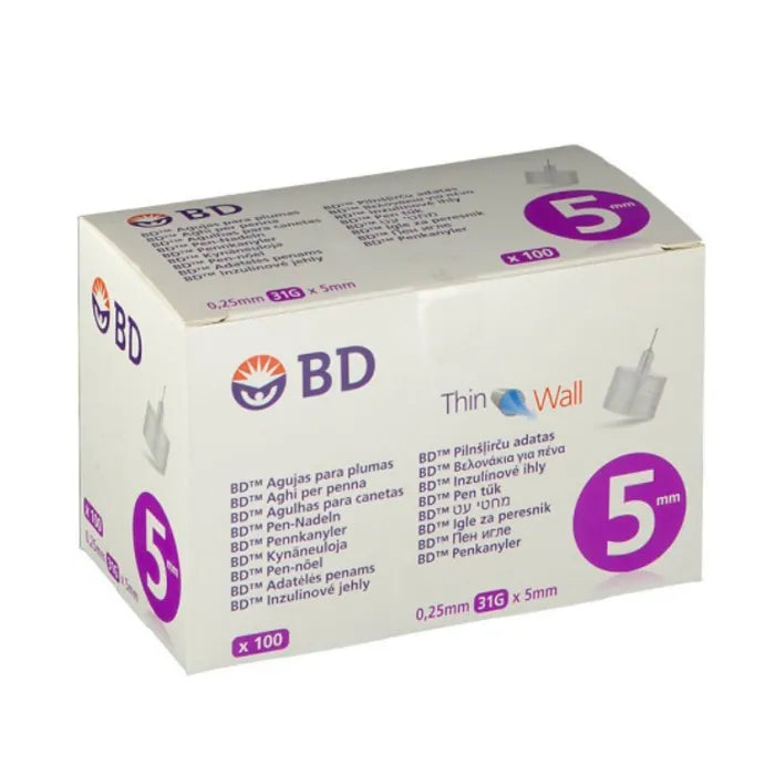 BD Micro-Fine Pen Needles 0.25 x 5mm 100 count