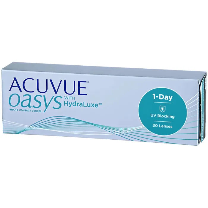 Acuvue Oasys Hydraluxe 1-Day Contact Lenses -3.00 BC/8.5 30 Pack