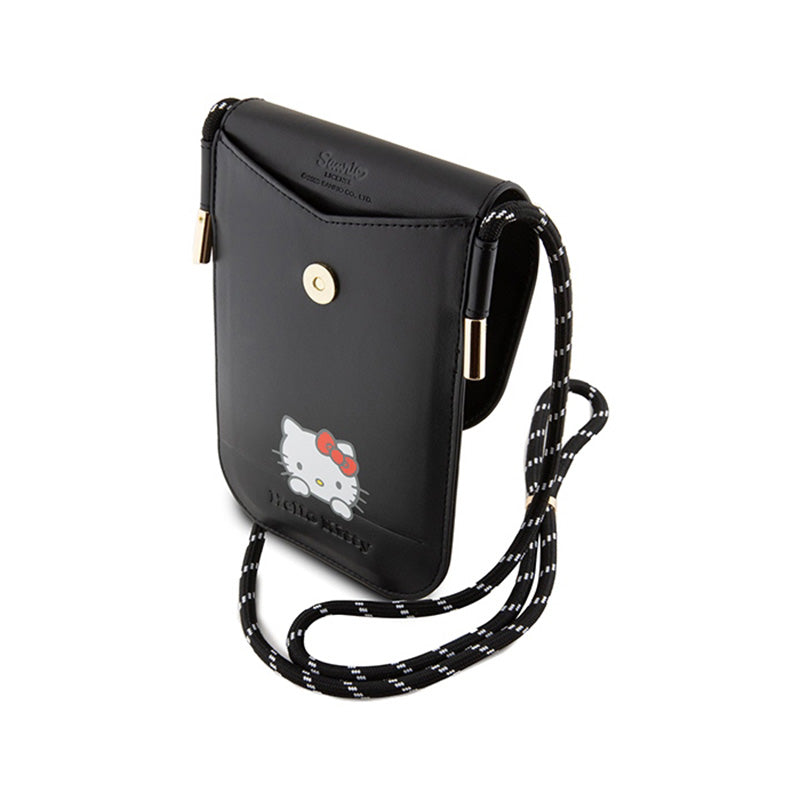 Hello Kitty Leather Daydreaming Cord - phone bag (black) (5)