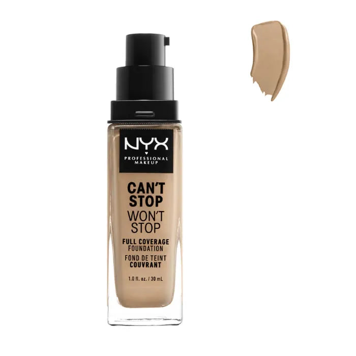 Nyx Can't Stop Won't Stop Full Coverage Foundation Soft Beige 30ml