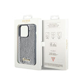 Guess Sequin Script Metal - case for iPhone 14 Pro (silver) (8)