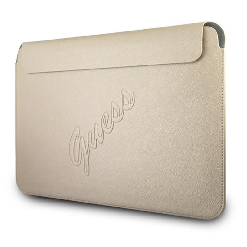 Guess Saffiano Script Computer Sleeve - 13" laptop sleeve (gold)