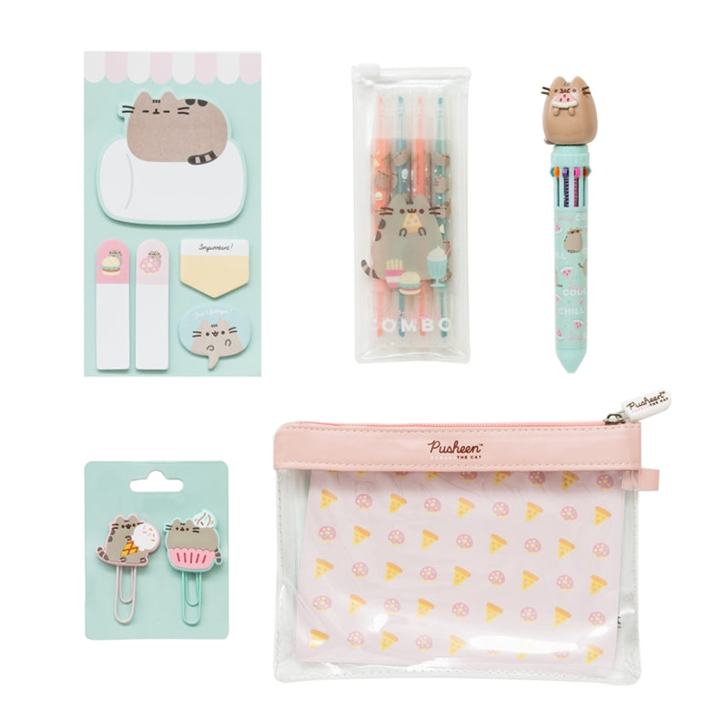 Pusheen - Stationery Set for Foodies (13 pieces)