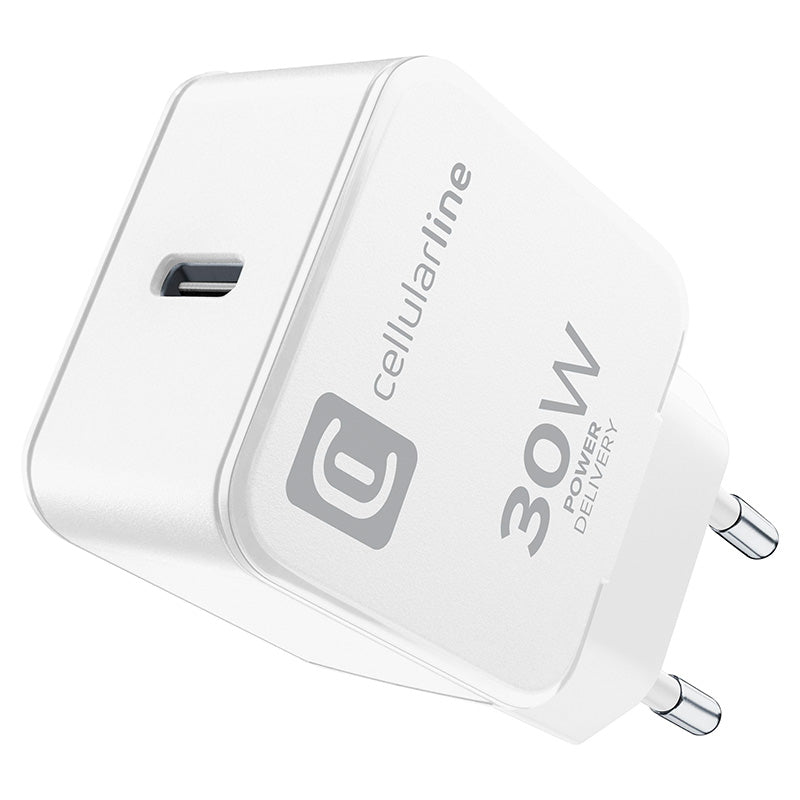 Cellularline The One - USB-C Power Delivery 30W wall charger (white)