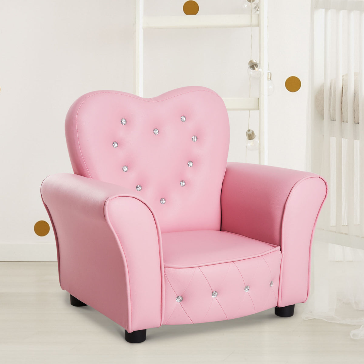 Children's armchair, armchair for children with solid wooden legs, foam children's sofa, children's chair for (2)