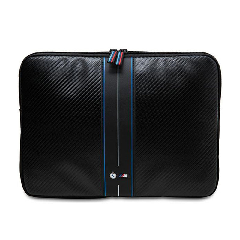 BMW Carbon Blue Stripes Sleeve - Sleeve for 15" / 16" laptop (black)