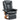 Recliner with reclining function, swivel, up to 150 kg, faux leather upholstery, steel frame, dark grey