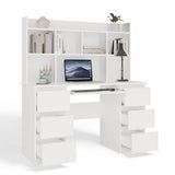 Schreibtisch KUBA + AUFSATZ Set WEISS – Produktabbildung 13