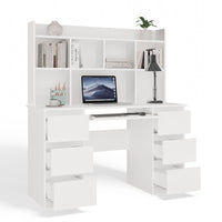 Schreibtisch KUBA + AUFSATZ Set WEISS – Produktabbildung 13