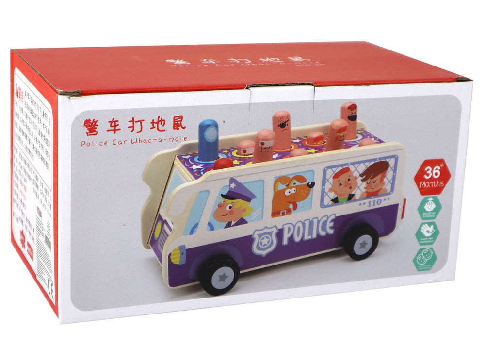 Wooden Arcade Game Dodgeball Police Bus (7)