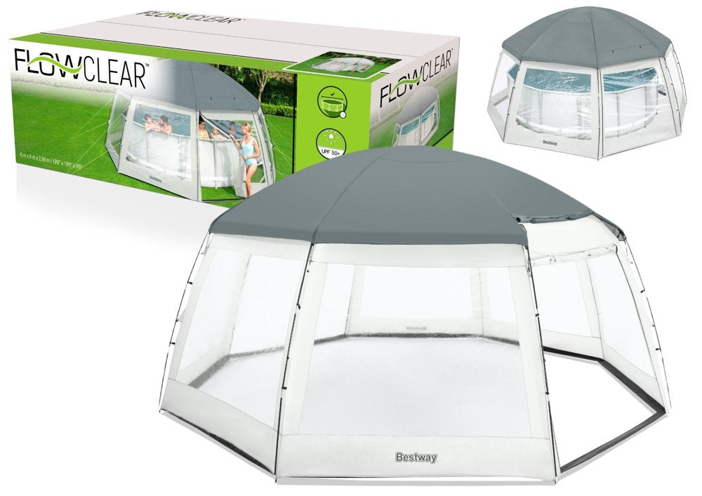 Pavilion tent for swimming pool 600 x 600 x 295 cm Bestway 58612