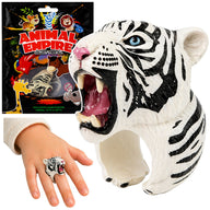 Hand Puppet Educational Animals Tiger White
