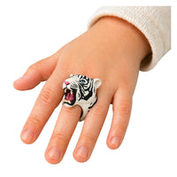 Hand Puppet Educational Animals Tiger White (3)