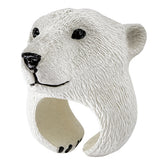 Hand Puppet Educational Animals Bear White (2)