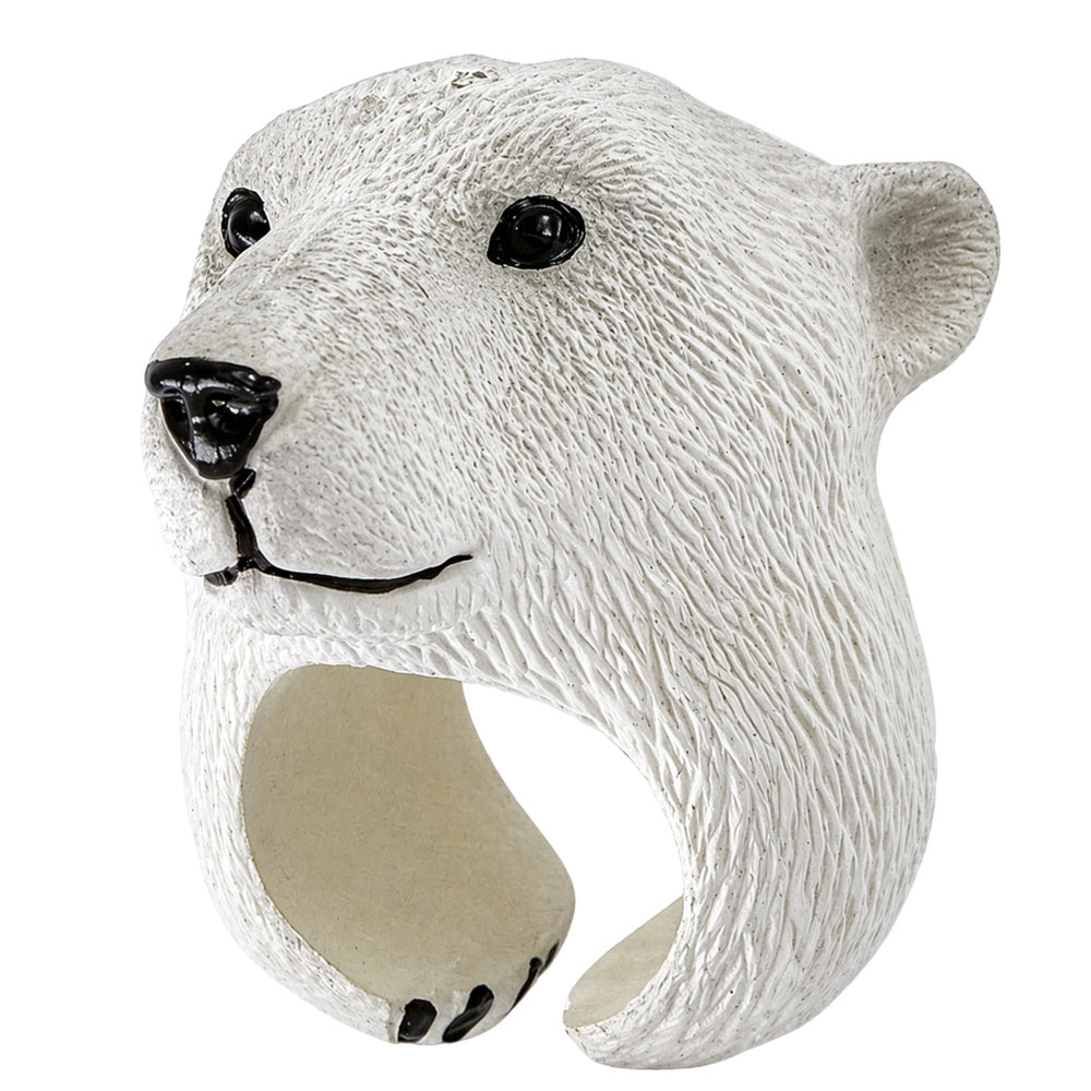 Hand Puppet Educational Animals Bear White (2)