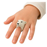 Hand Puppet Educational Animals Bear White (3)