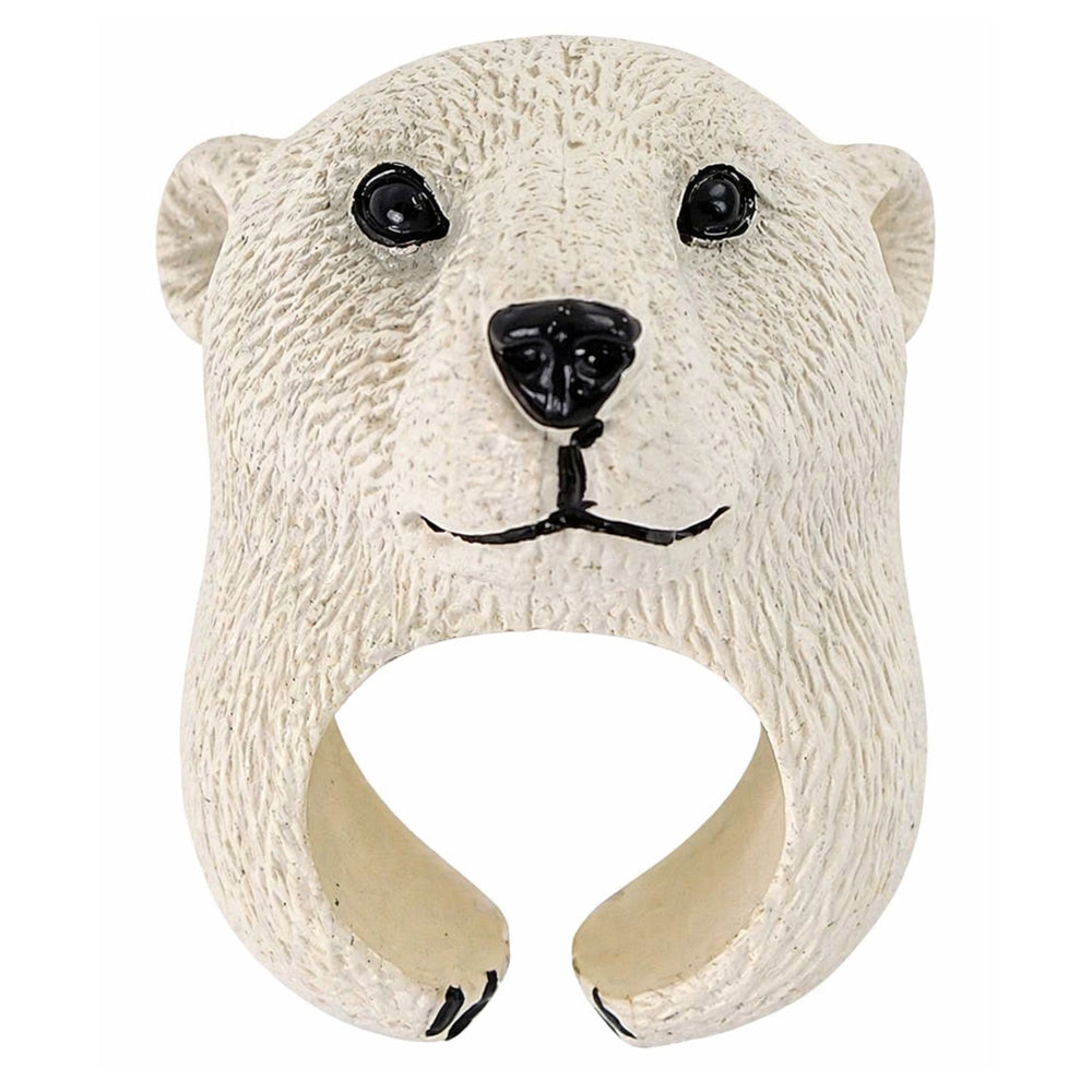 Hand Puppet Educational Animals Bear White (4)