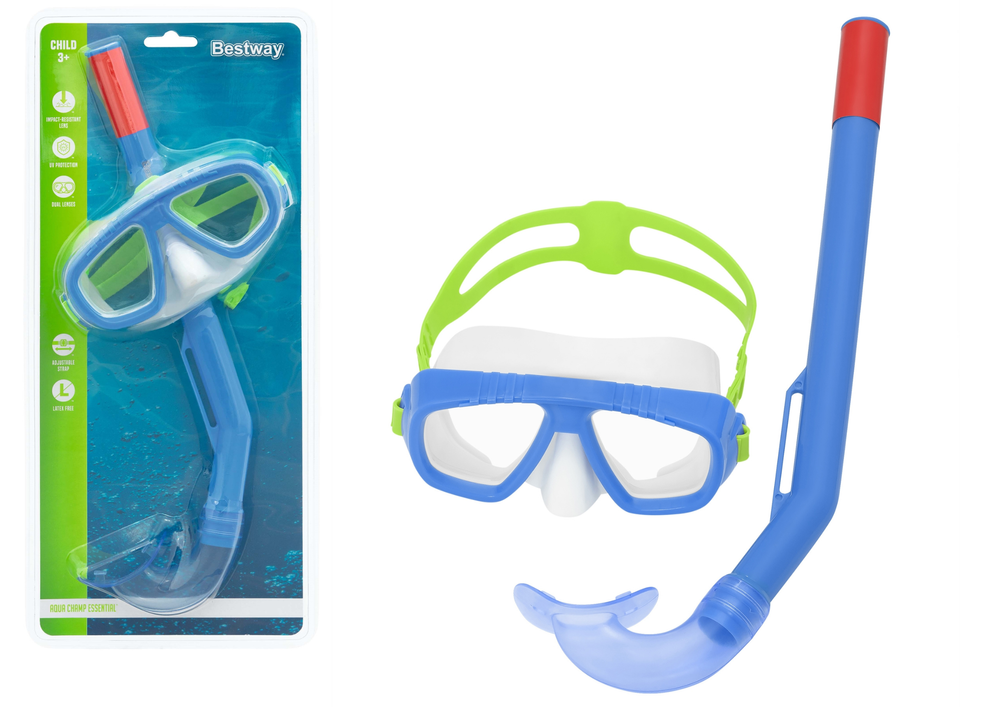 Diving mask with snorkel Navy Blue Bestway 24018