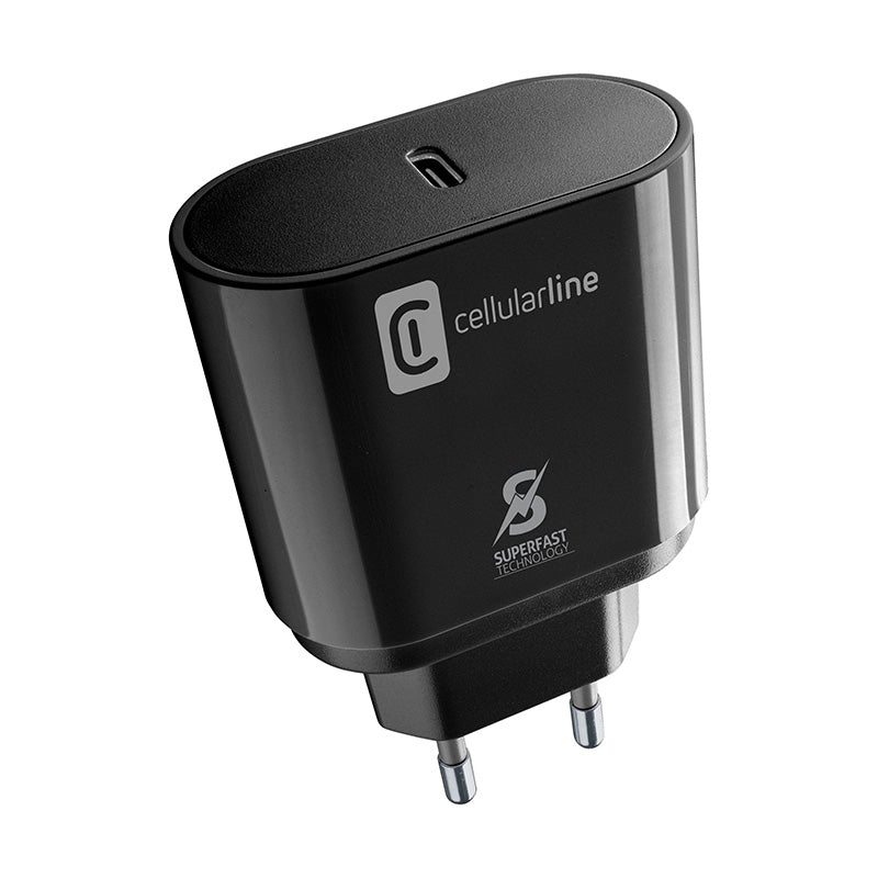 Cellularline - USB-C Super Fast Charger 25W (Designed for Samsung) (black) (3)