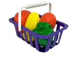 Children's toy cash register with vegetable basket (3)