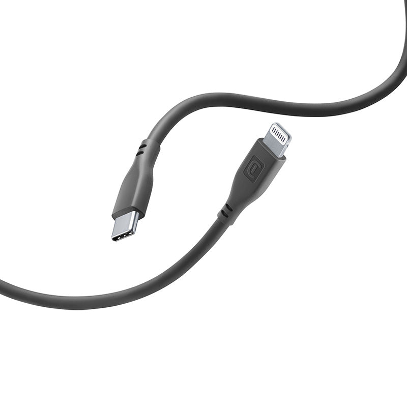 Cellularline Soft Cable - USB-C to Lightning cable MFi certified 1.2 m (black)