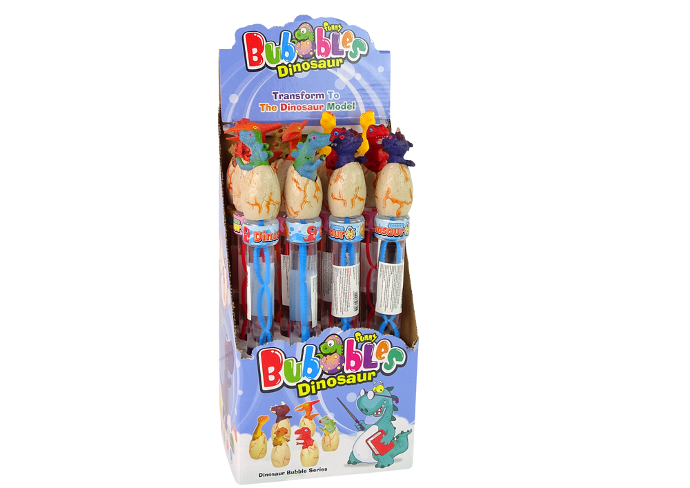 Bubble Blowing Dinosaur 34 cm Assorted Colors (4)