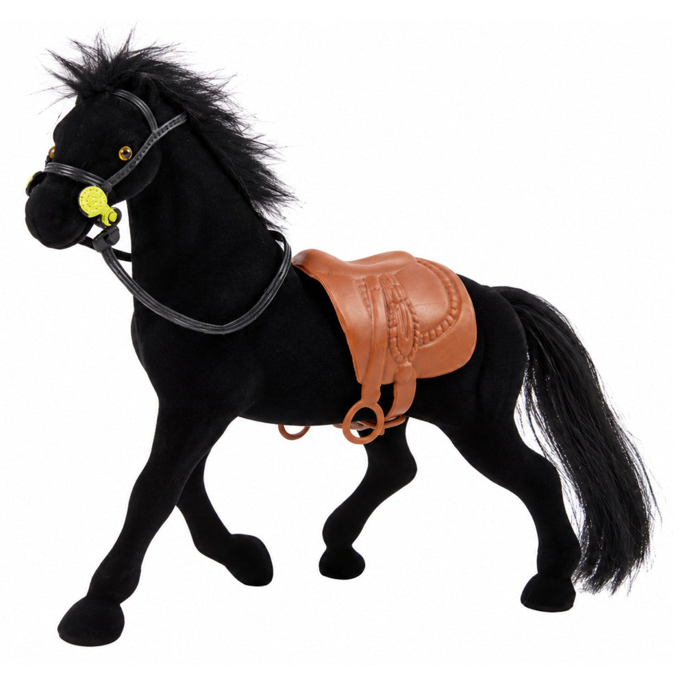 Velvet Horse Figurine Black (2)