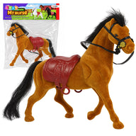 Velvet bronze horse figure