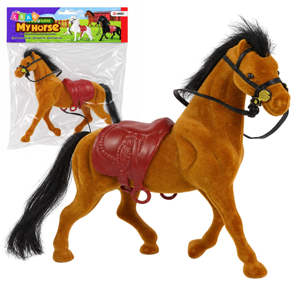 Velvet bronze horse figure