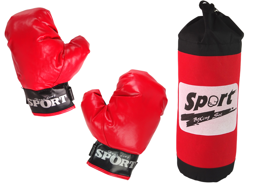Boxing Set Bag + Velcro Gloves