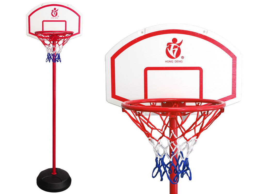 Adjustable basketball hoop for children in the garden, basketball goal