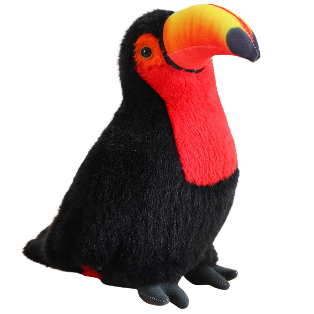 Plush Toucan Bird Plush Mascot Stuffed Animal Red 30cm (3)