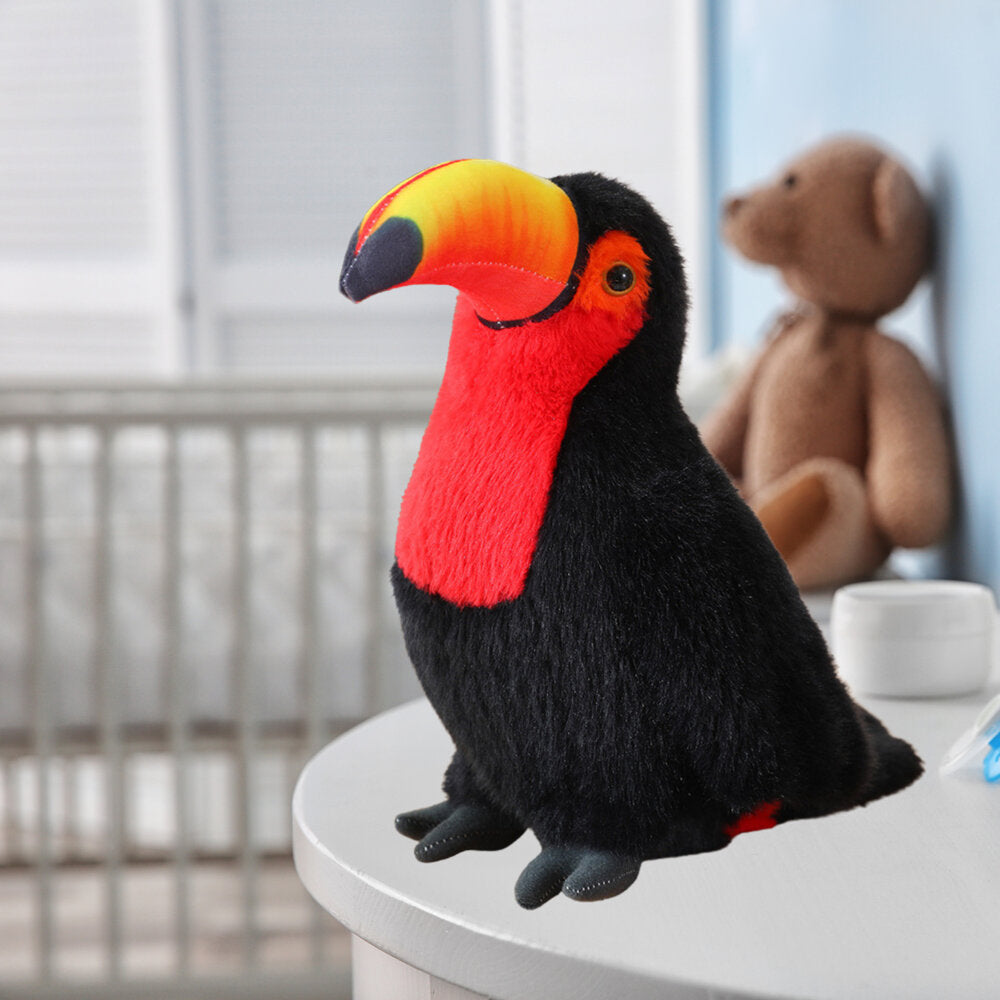 Plush Toucan Bird Plush Mascot Stuffed Animal Red 30cm (6)