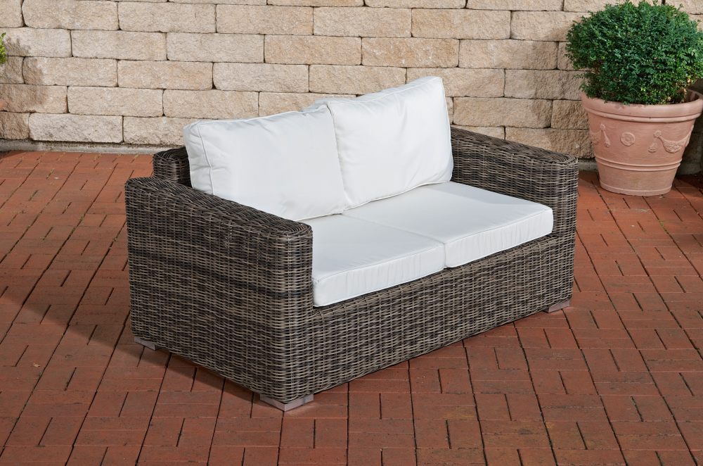 CLP 2er Sofa Bilbao Cremeweiss