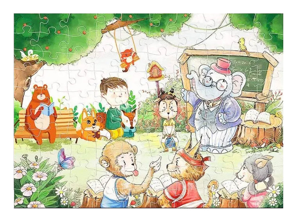 Animal School Puzzle 100 pieces (2)