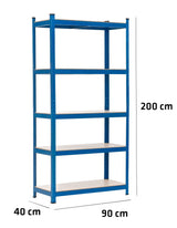 CLP Steckregal 90x40x200 – Produktabbildung 6