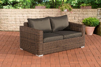 CLP 2er-Sofa Bilbao / Madeira Anthrazit