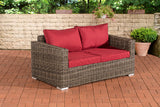 CLP 2er-Sofa Bilbao / Madeira Rubinrot – Produktabbildung 2