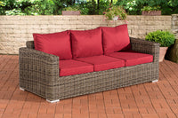 CLP 3er-Sofa Bilbao / Madeira Rubinrot – Produktabbildung 5