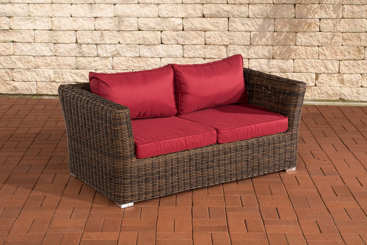 CLP 2er Sofa Mandal Rubinrot – Produktabbildung 8