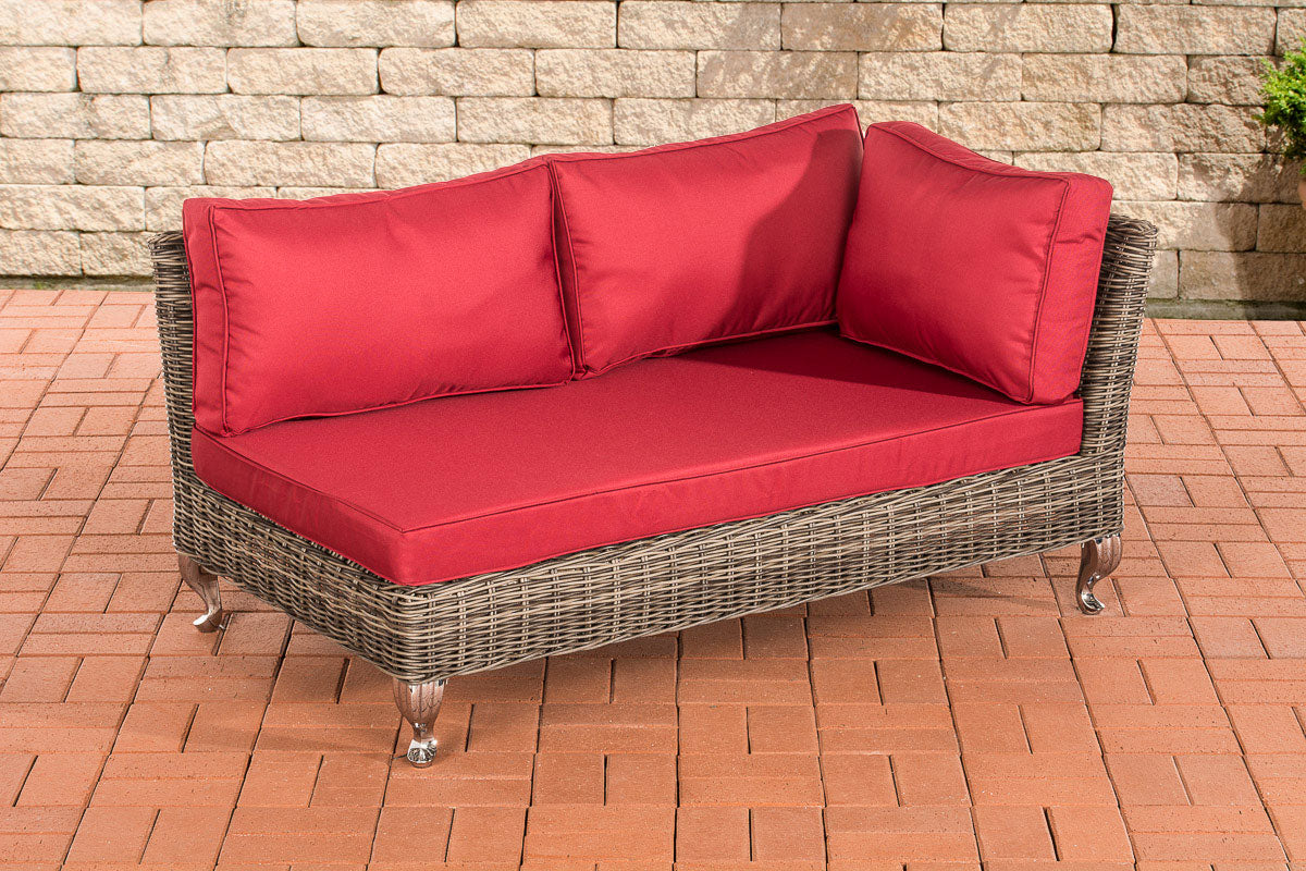 CLP Ecksofa Moss Rubinrot