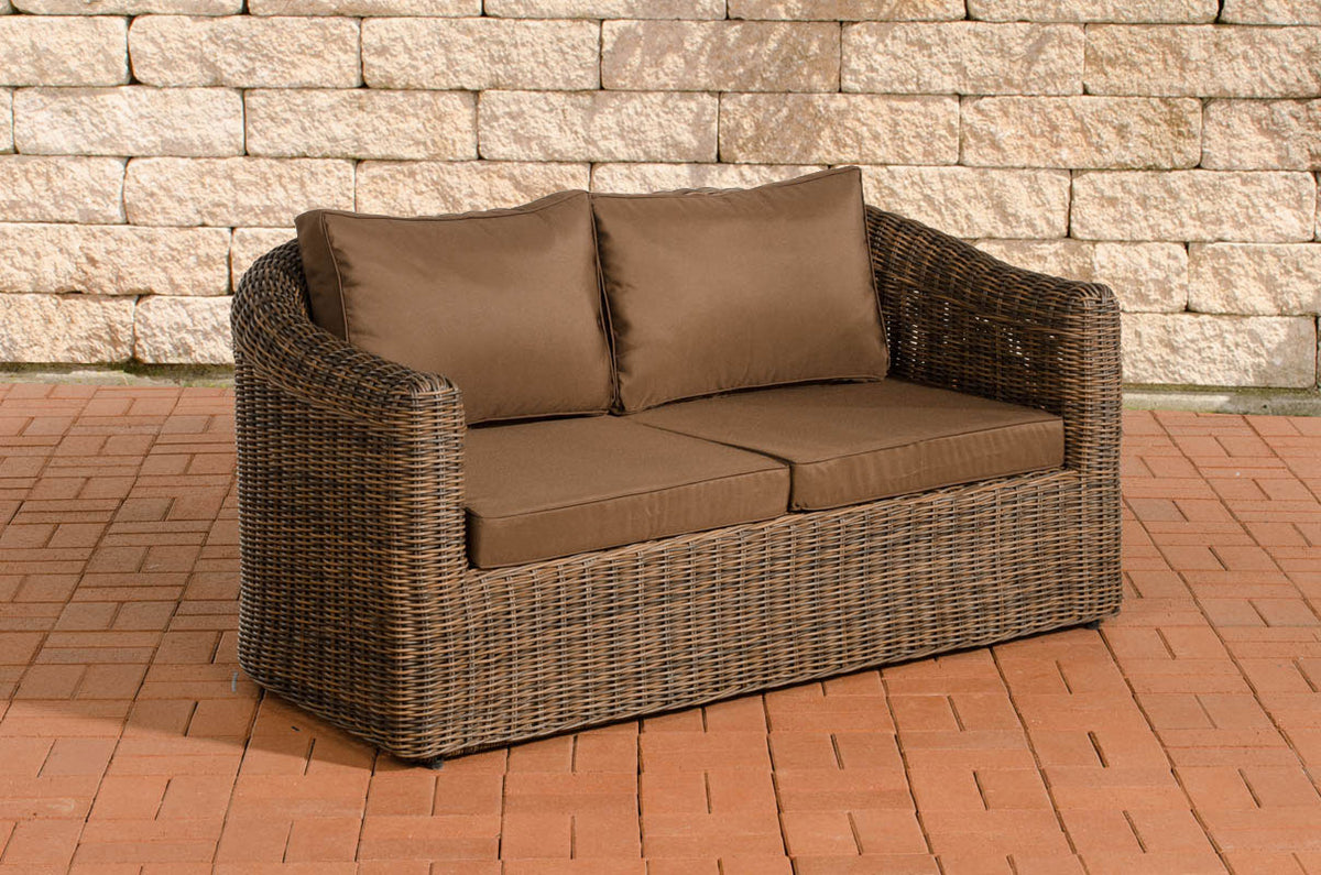CLP 2er-Sofa Bergen Terrabraun 5mm