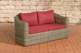 CLP 2er-Sofa Bergen Rubinrot 5mm – Produktabbildung 3