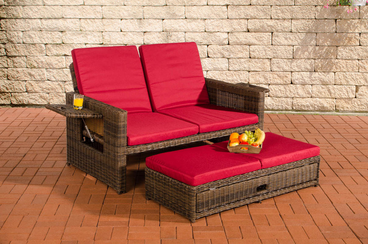 CLP Sofa Ancona Rubinrot 5mm
