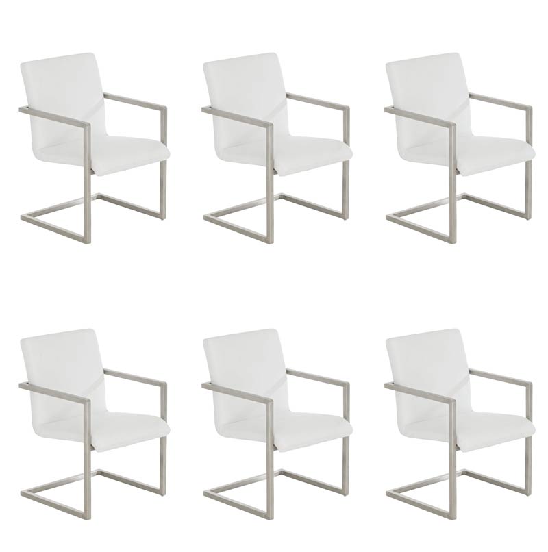 CLP 6er Set Besucherstuhl Java