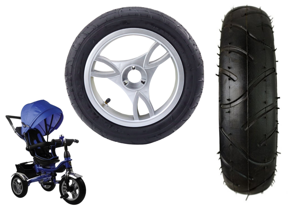 Plastic wheel with pneumatic rubber tire PRO600 front